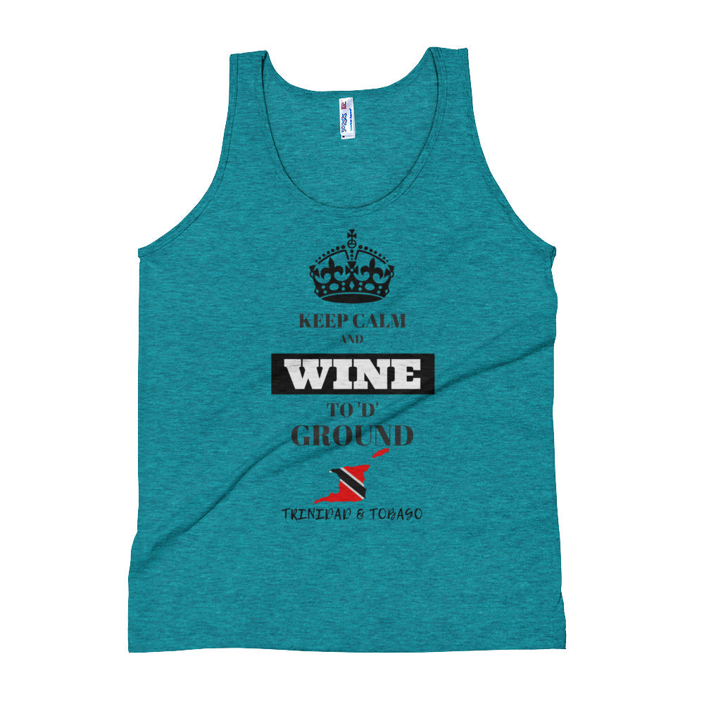 Keep Calm and Wine Unisex Tank Top