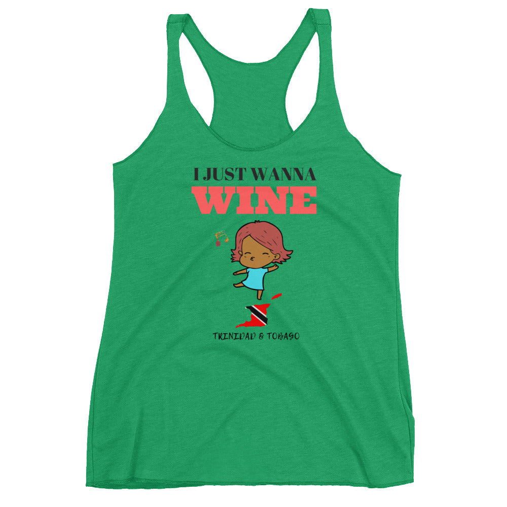 Women's Just Wanna Wine Racerback Tank