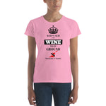 Women's Keep Calm and Wine short sleeve t-shirt